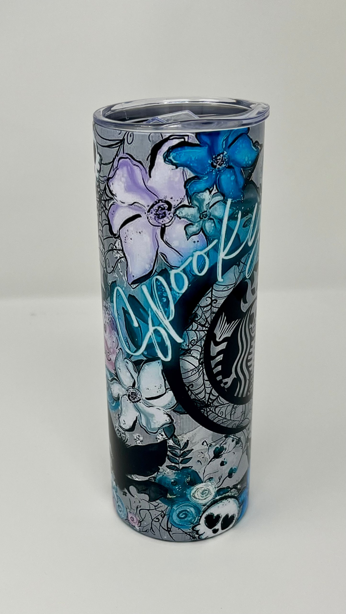 Blue Spooky Vibes 20oz Tumbler