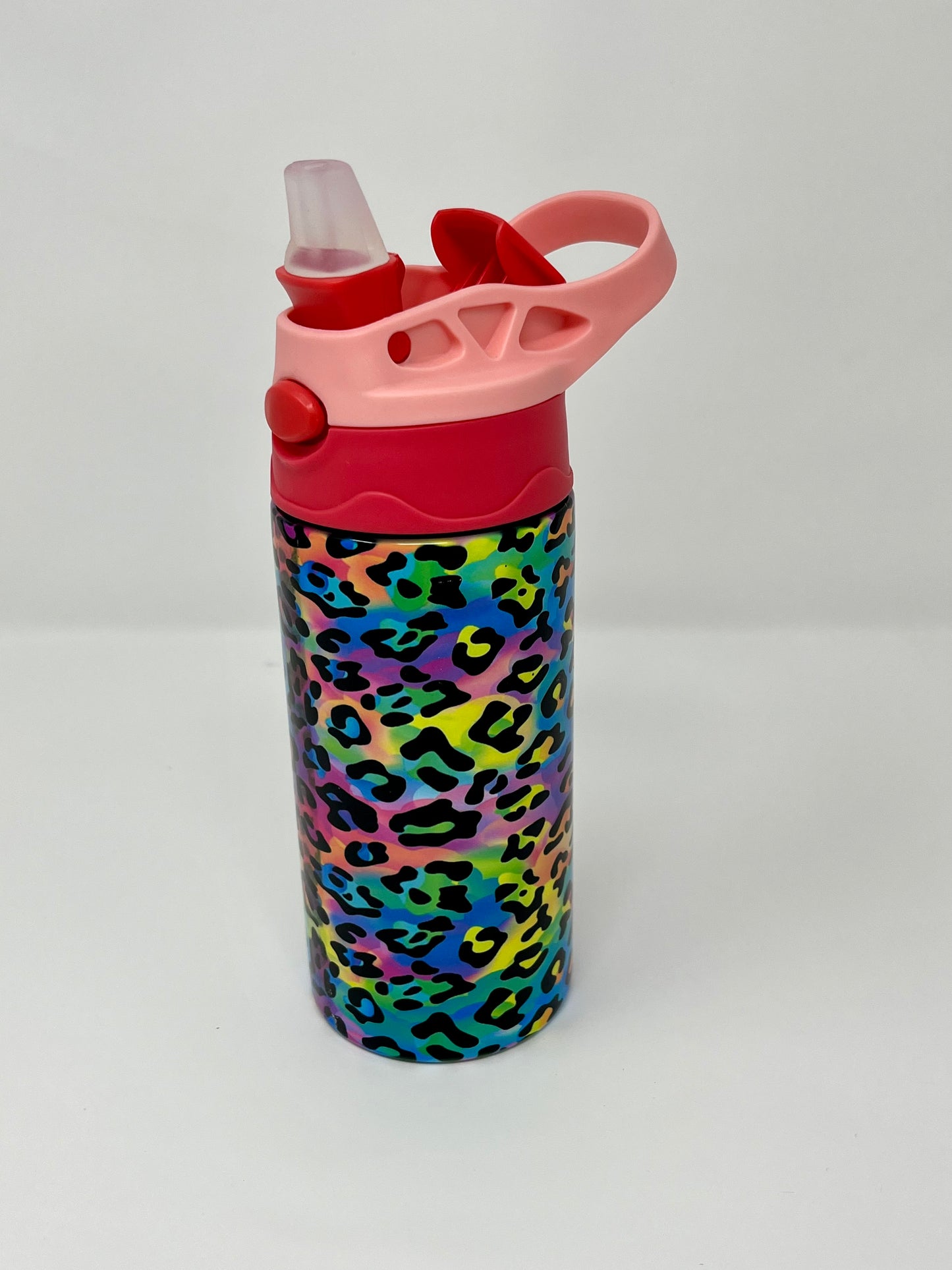 Neon Animal Print 12oz Insulated Kids Travel Tumbler