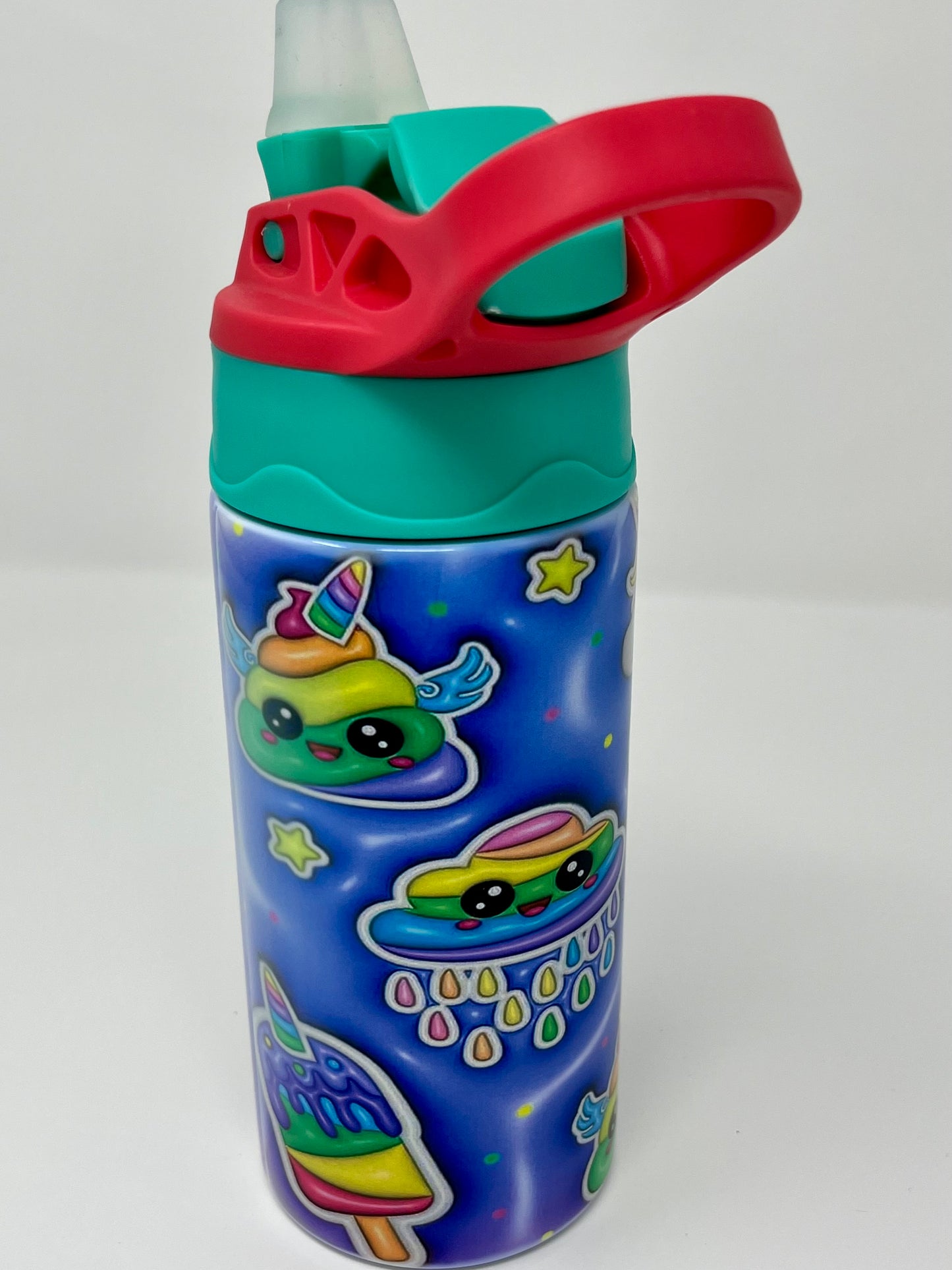 Puff Neon Rainbow Emojis 12oz Insulated Kids Travel Tumbler