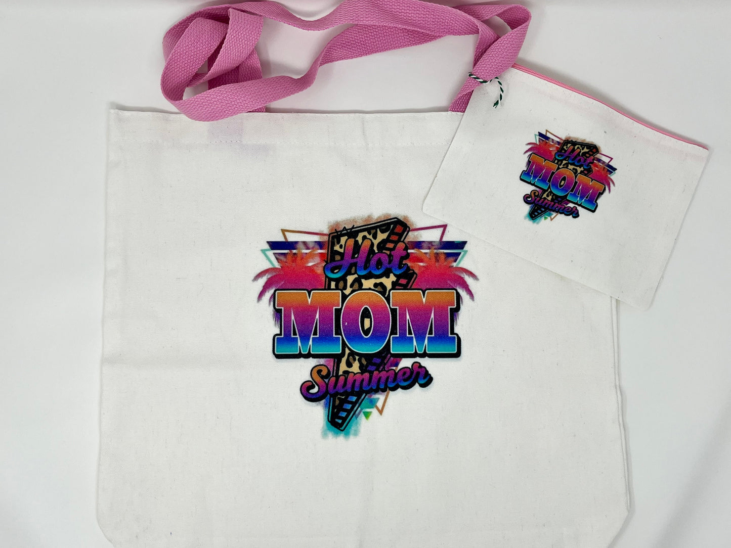 Hot Mom Summer Tote Bag and Travel Bag set