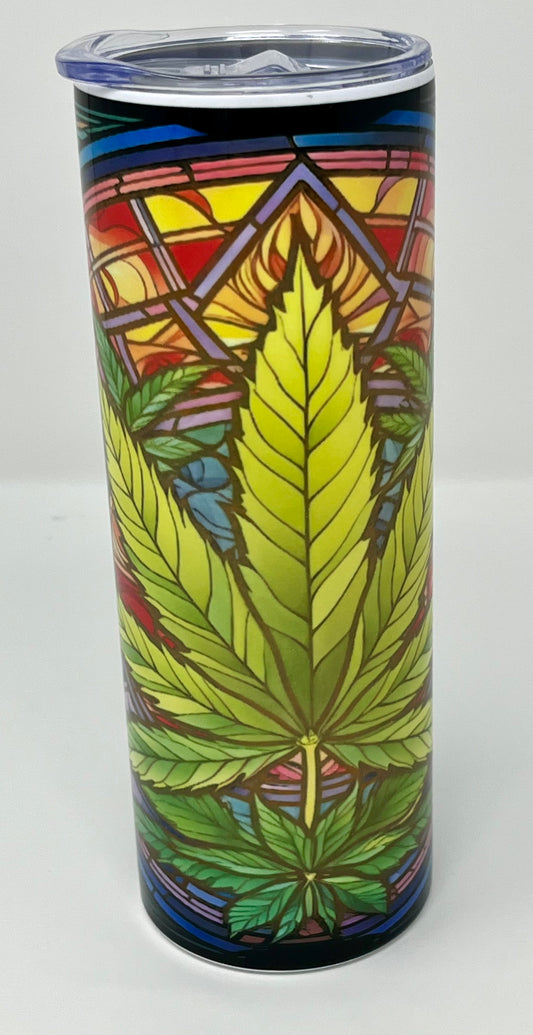 Stained Glass MaryJane 20oz Skinny Tumbler