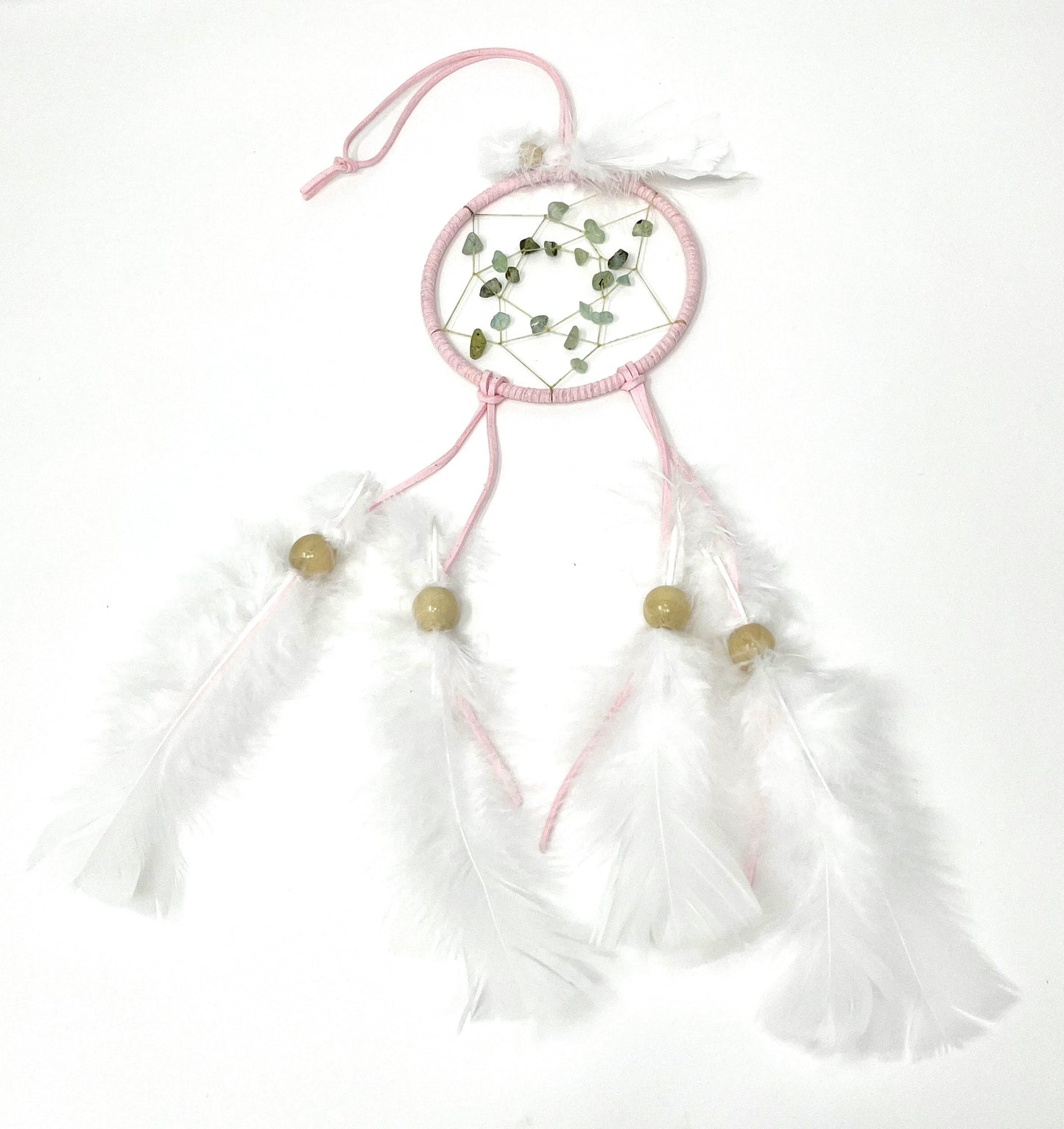 Pink Dreamcatcher with Green Aventurine