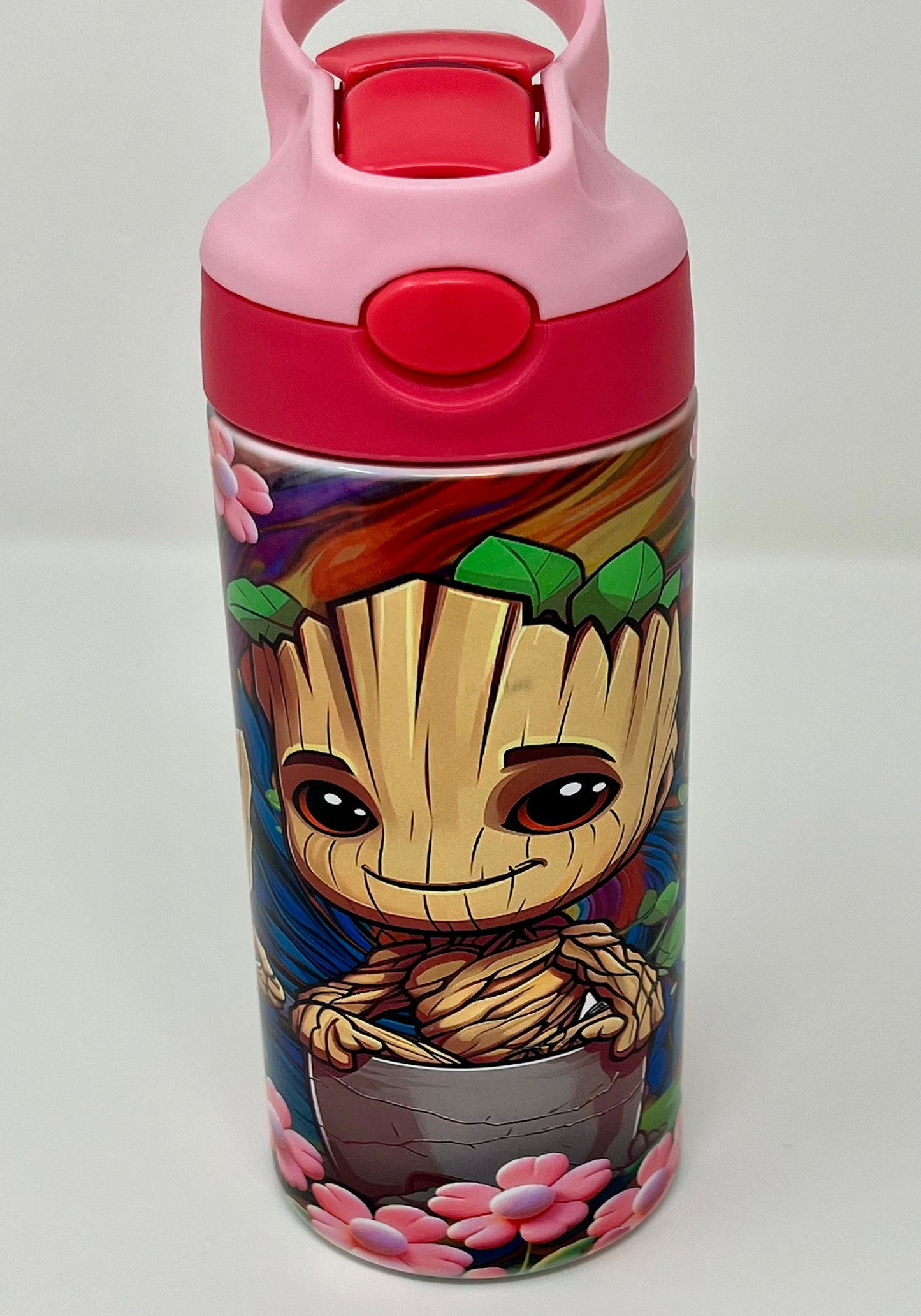 Groot and Flowers Kids 12oz Travel Cup