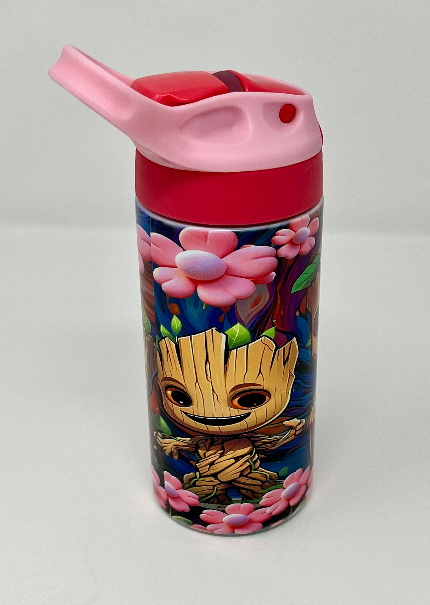 Groot and Flowers Kids 12oz Travel Cup