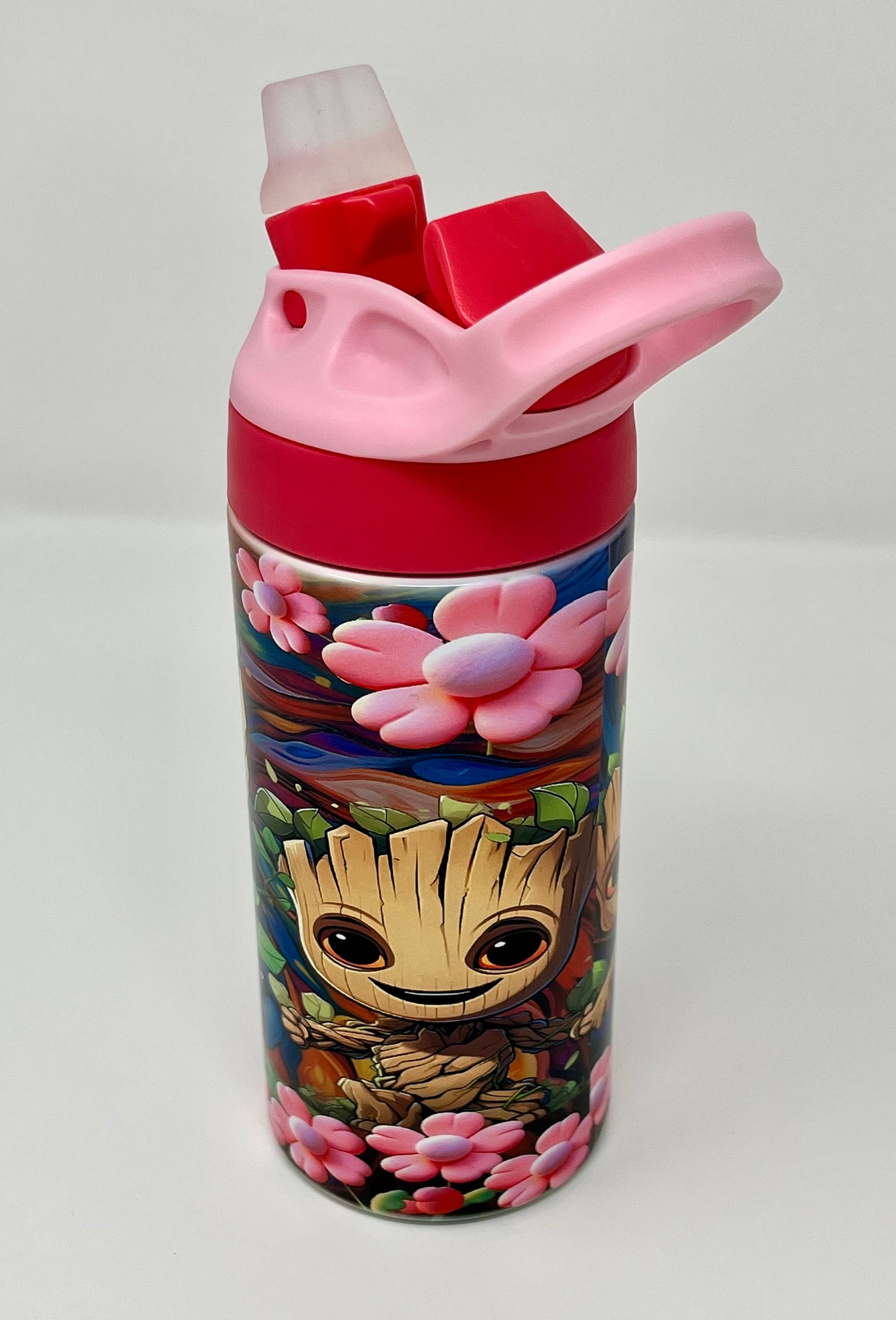 Groot and Flowers Kids 12oz Travel Cup