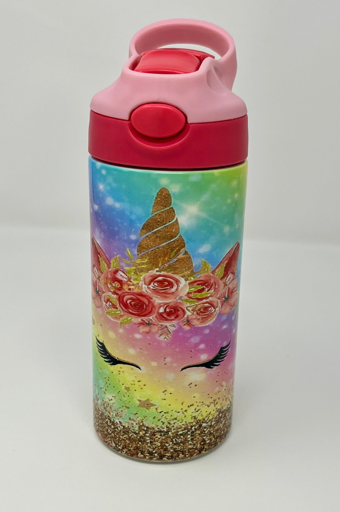 Unicorn Lashes 12oz Childs Travel Tumbler