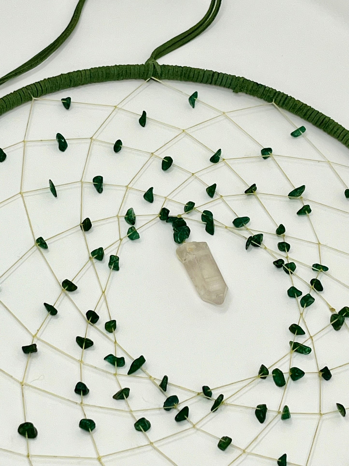 XL Forest Green Dream Catcher
