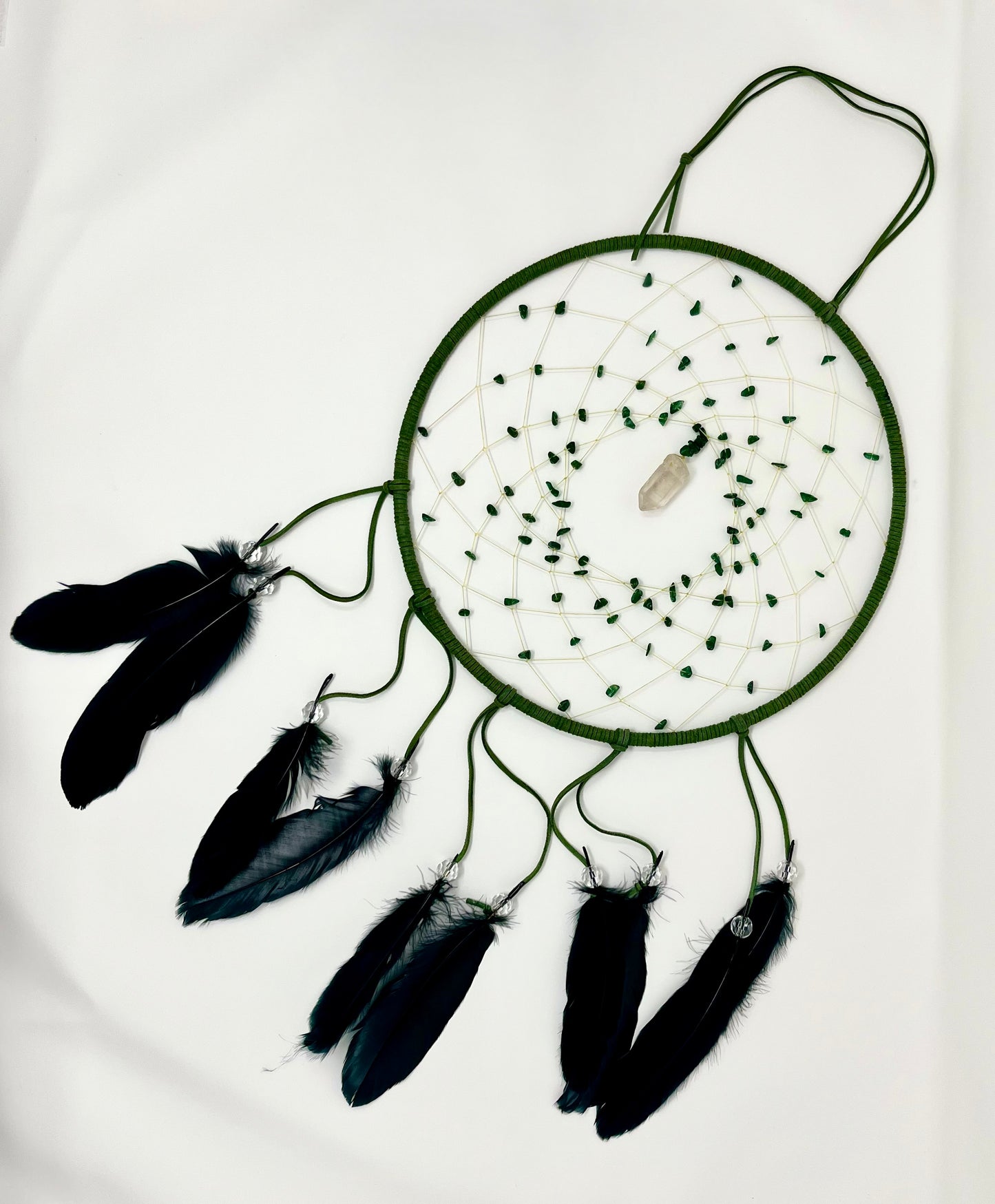 XL Forest Green Dream Catcher