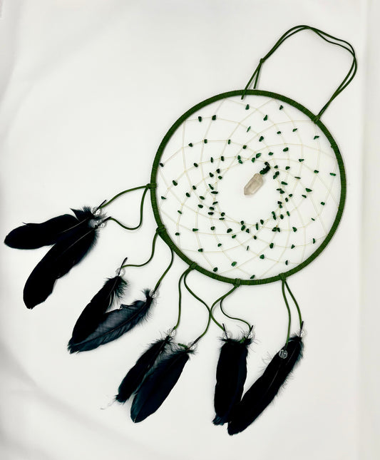 XL Forest Green Dream Catcher