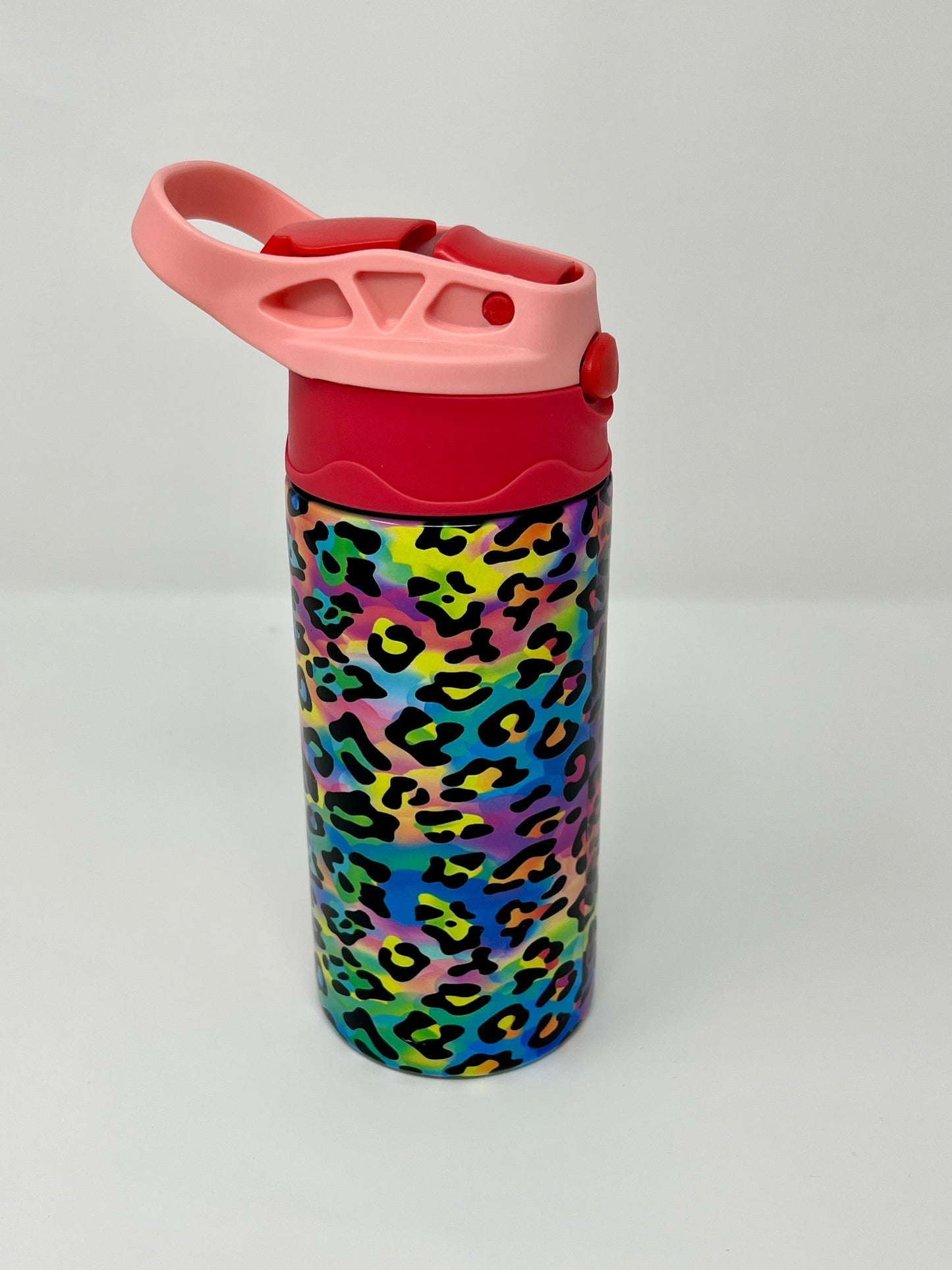 Neon Animal Print 12oz Insulated Kids Travel Tumbler
