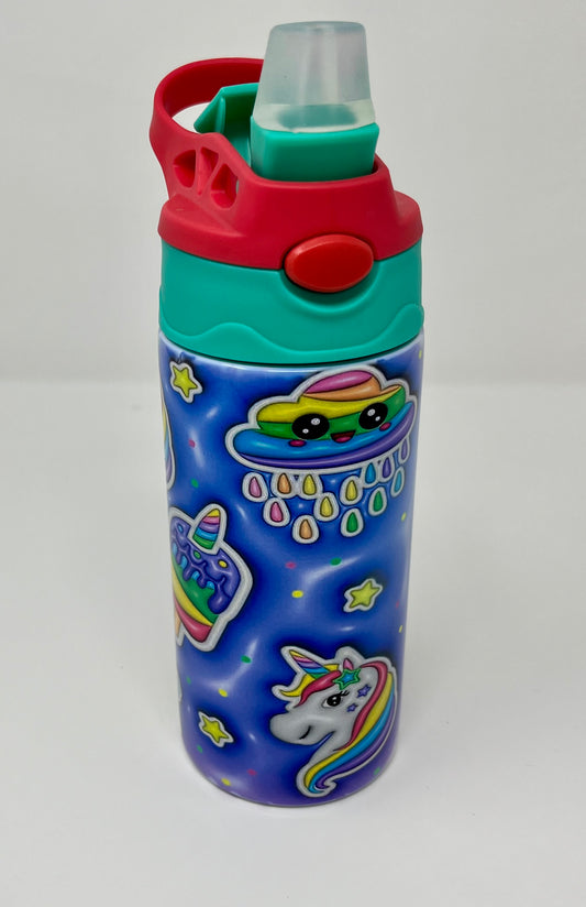 Puff Neon Rainbow Emojis 12oz Insulated Kids Travel Tumbler