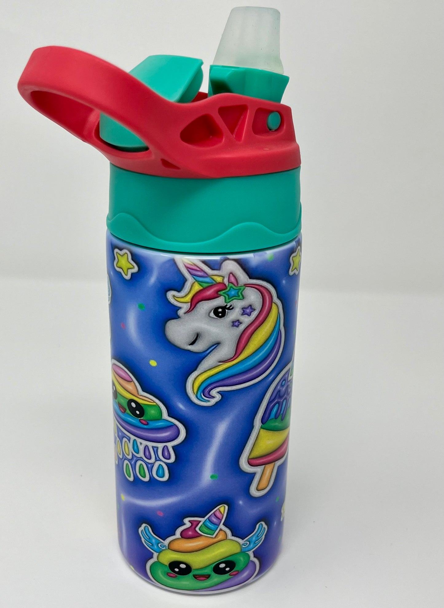Puff Neon Rainbow Emojis 12oz Insulated Kids Travel Tumbler