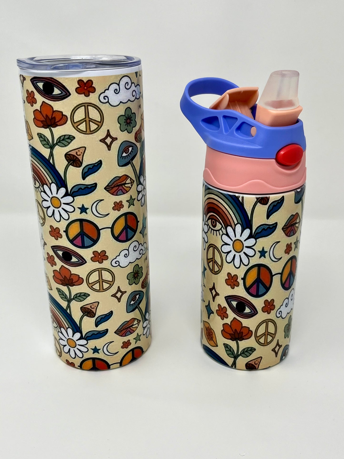 Hippy Soul Mama and Mini Tumbler Set 12oz and 20oz Tumblers