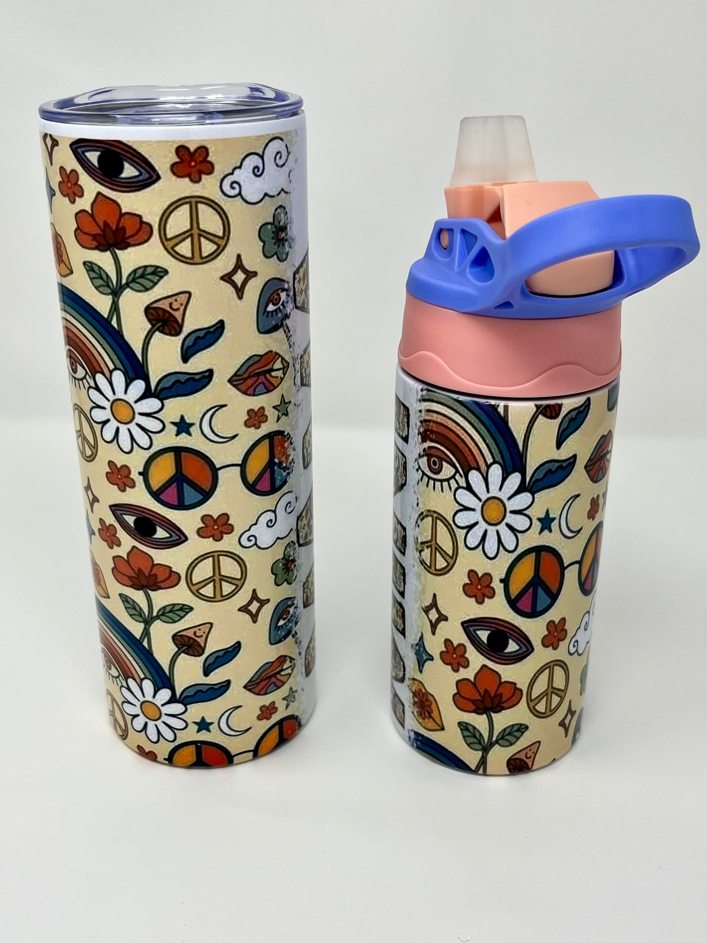 Hippy Soul Mama and Mini Tumbler Set 12oz and 20oz Tumblers