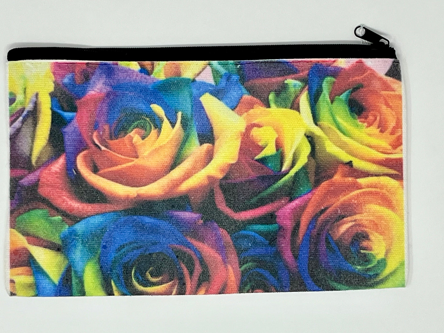 Rainbow Roses Grab and Go Zipper Bag