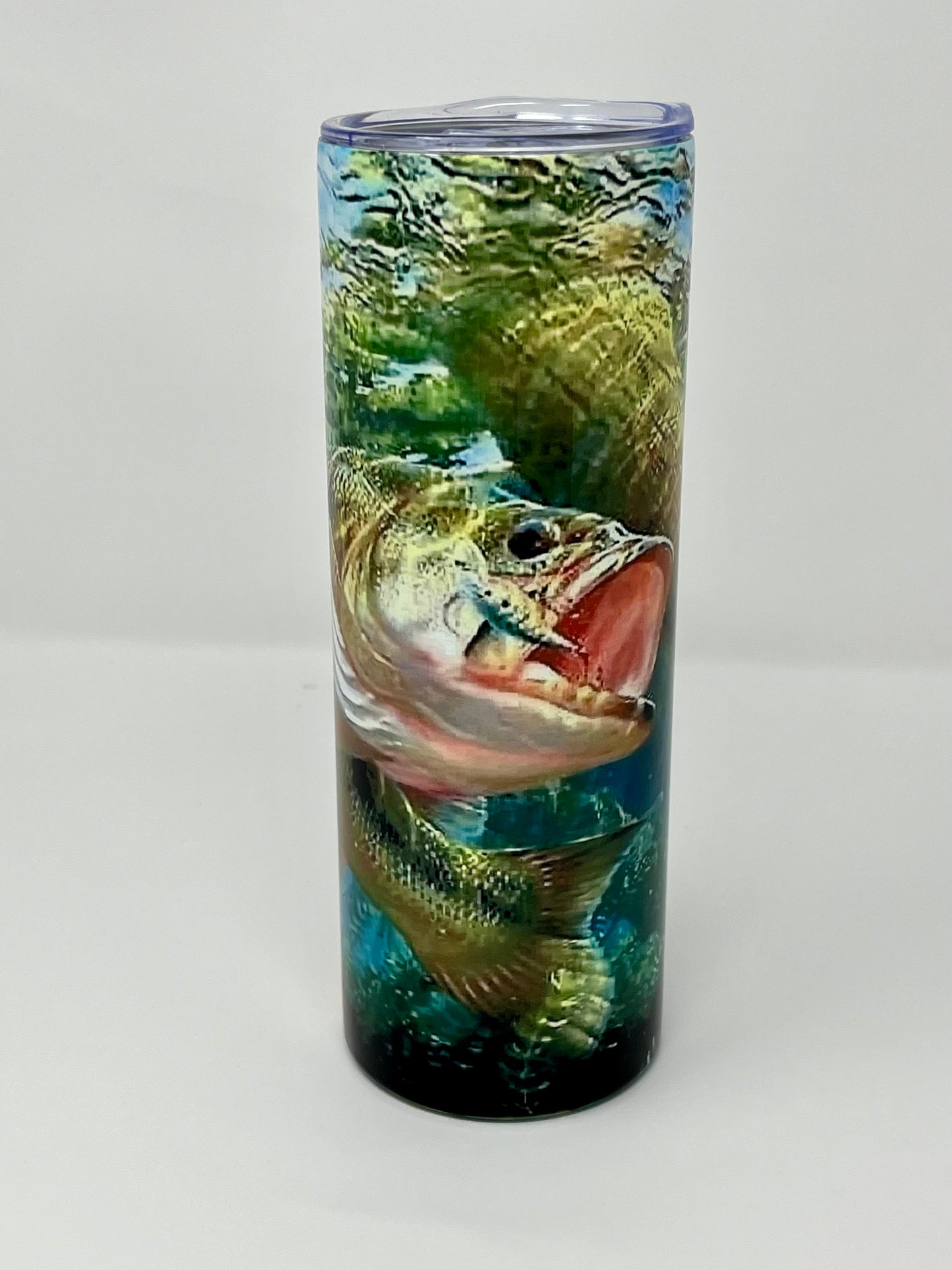 Under Water Bass 20oz Skinny Tumbler