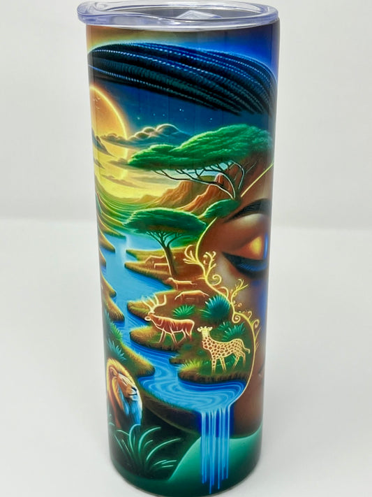 Nature Goddess 20oz Skinny Tumbler