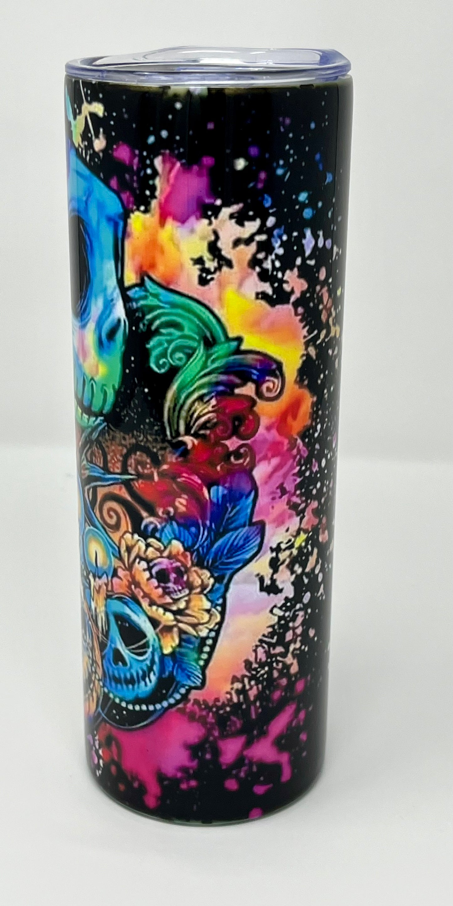 Paint Splash Pumpkin King 20oz Skinny Tumbler