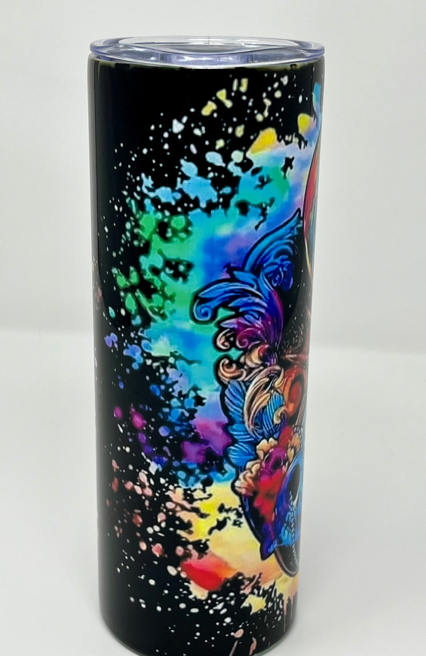 Paint Splash Pumpkin King 20oz Skinny Tumbler