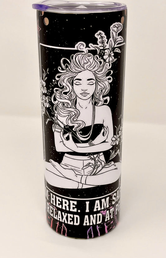 Meditating Goddess 20oz Skinny Tumbler